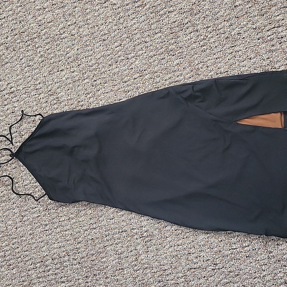 Black Backless Bodycon Dress